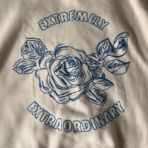 Small Pink FRNCH Crew Neck Sweatshirt - Picture 2 of 6
